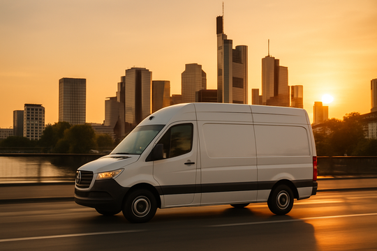 Express Möbeltransport Mönchengladbach – weißer Mercedes Sprinter